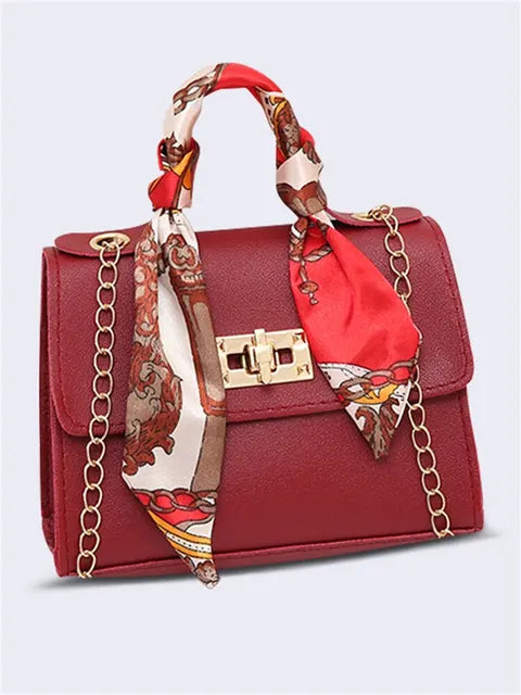 Bag with silk scarf