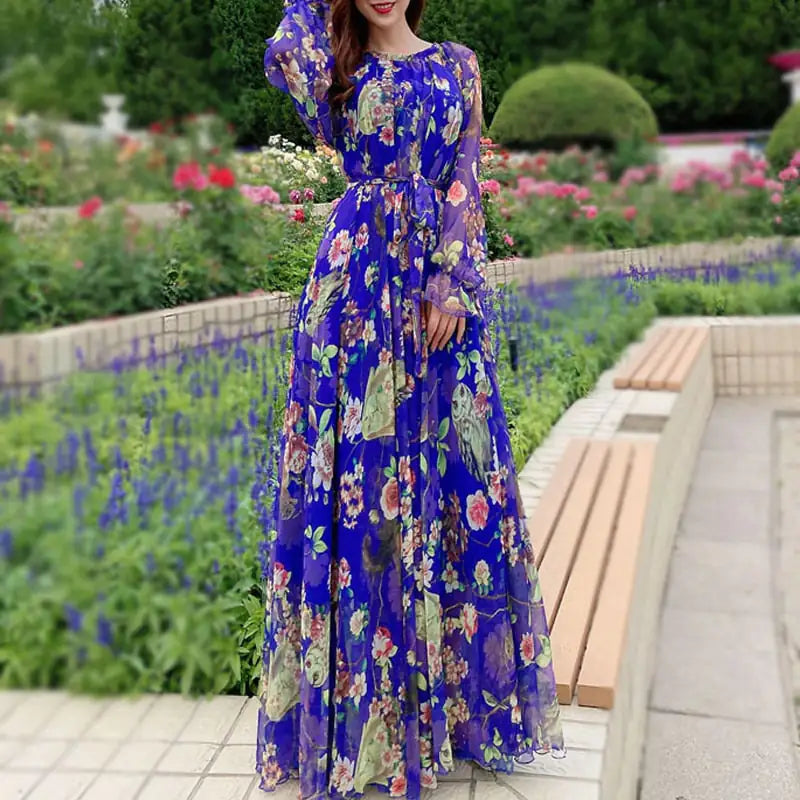 Maxi Dress Floral Printed