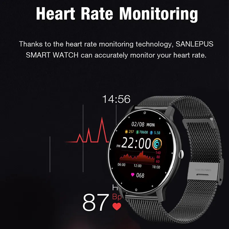 Smart watch Ladies Full touch Screen Sports Fitness