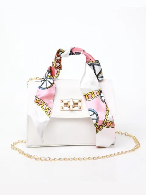 Bag with silk scarf