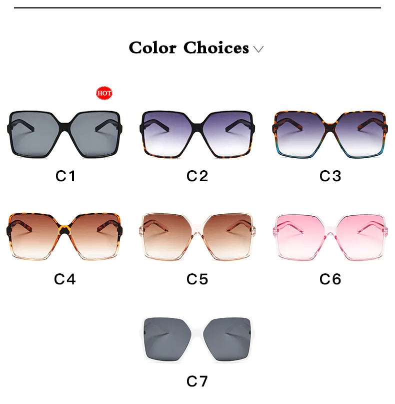 Glasses Sun Uv400 Fashion Women Oversize