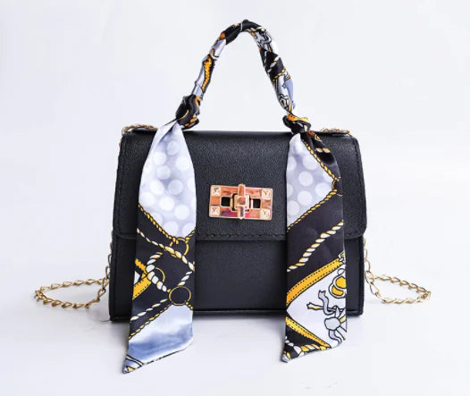 Bag with silk scarf