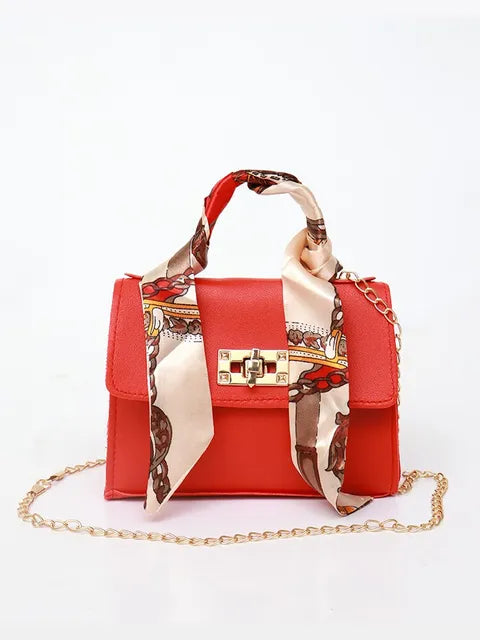 Bag with silk scarf